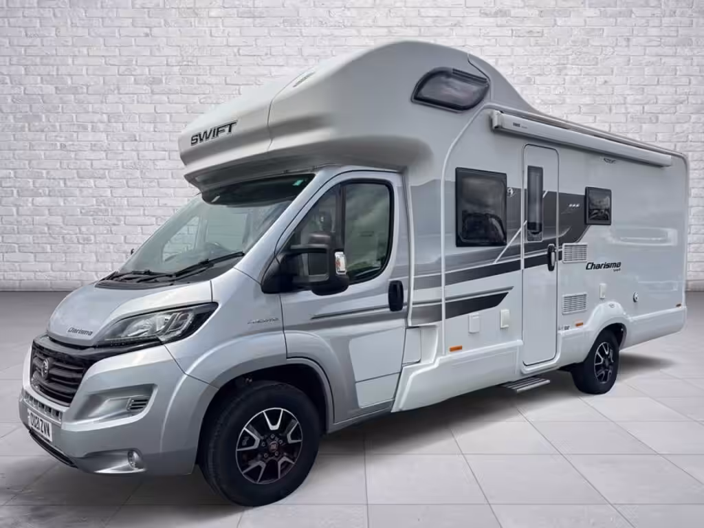 Swift Charisma 494 external with awning and alloys