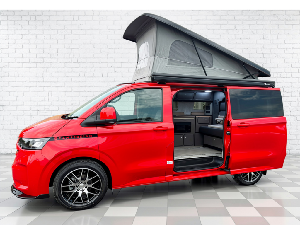 Camperking Freedom with pop top open and alloy wheels