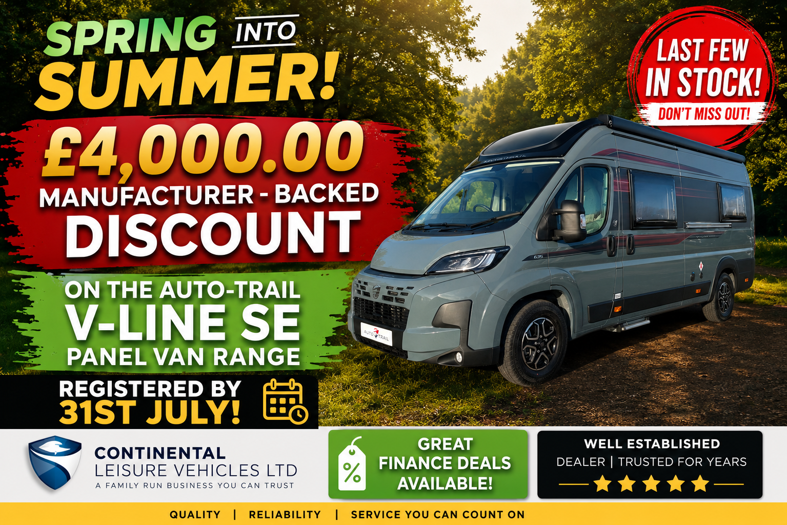 Autotrail Reg Bonus V Line Se Range