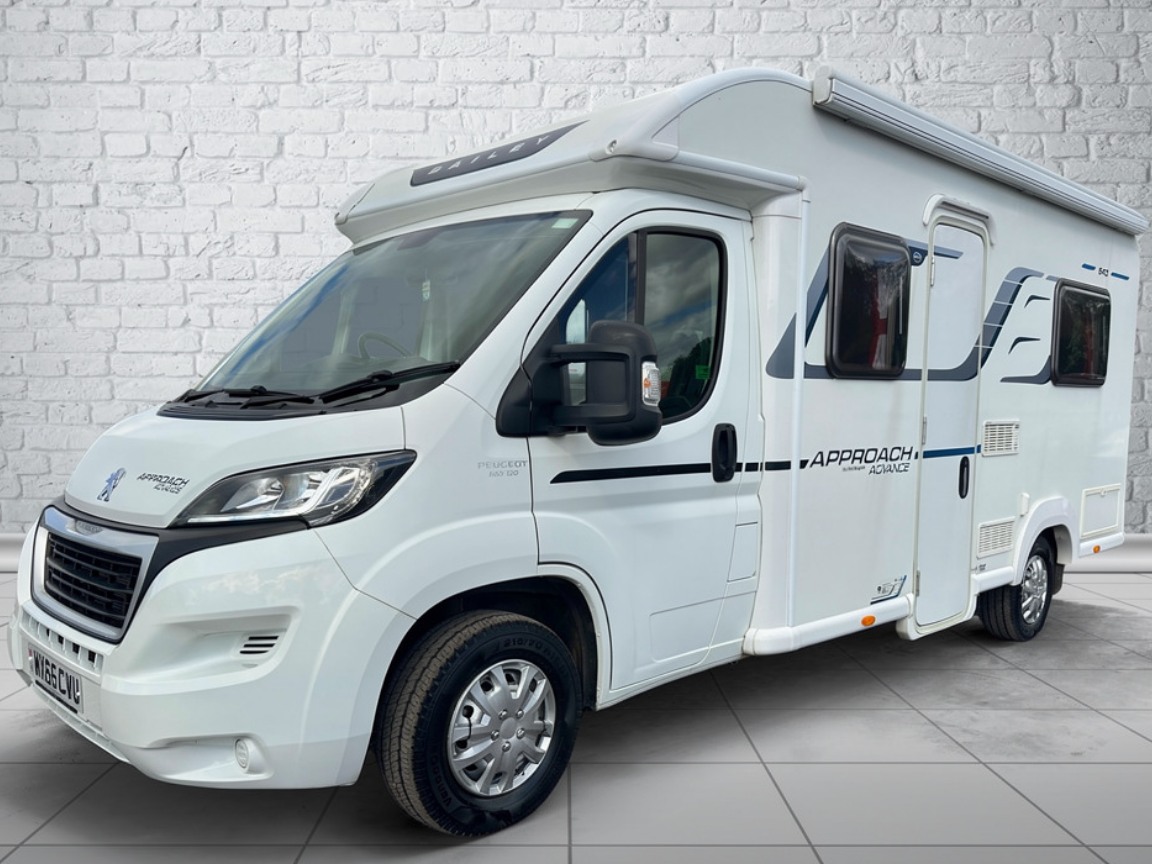 Bailey Advance 640 with awning nearside front