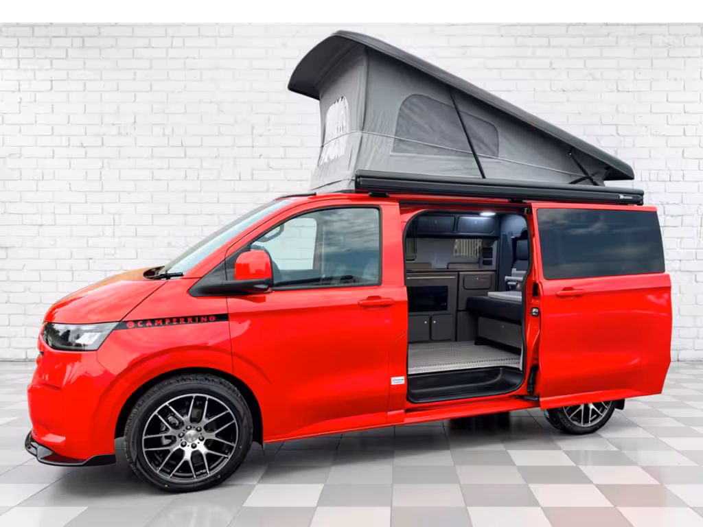 Camperking Freedom with pop top open and alloy wheels
